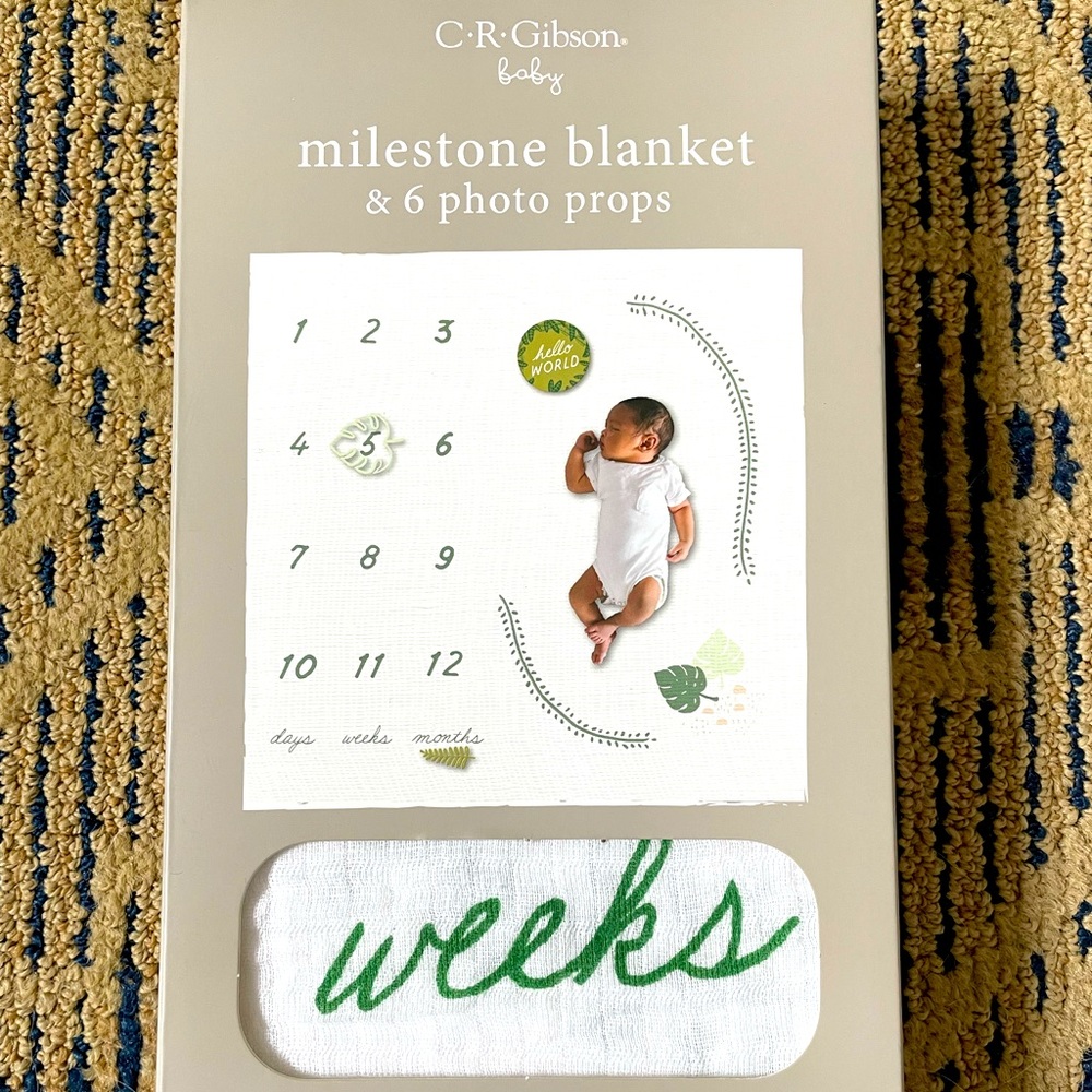 New milestone baby blanket.